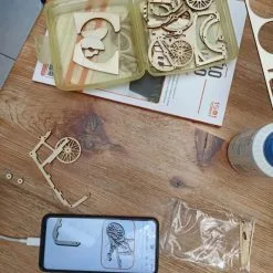 1001Hobbies Maquette Bois Le Vélo Cargo -Maquettes en métal Soldes 1001hobbies mmb02 le velo cargo 14