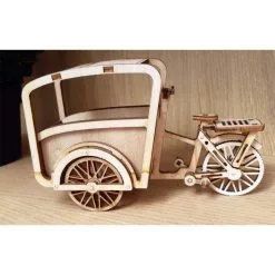 1001Hobbies Maquette Bois Le Vélo Cargo -Maquettes en métal Soldes 1001hobbies mmb02 le velo cargo 2