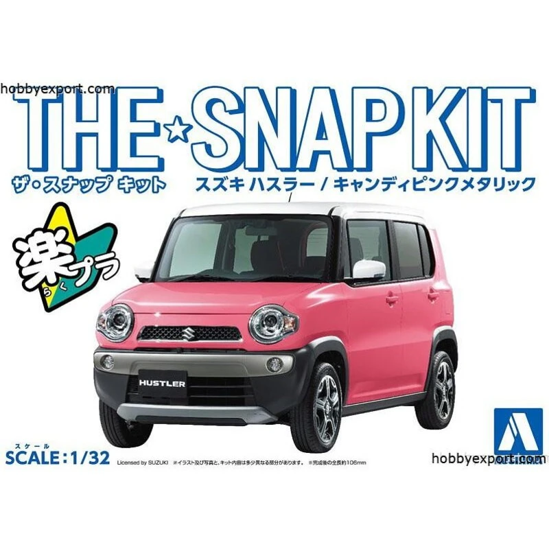 Aoshima Maquette Kit Fermeture Métallique Rose Candy Suzuki Hustler 1 Aoshima Maquette Kit Fermeture Métallique Rose Candy Suzuki Hustler