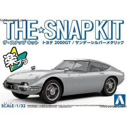 Aoshima Maquette Kit De Fermeture Métallique Argent Pour Ponceuse Toyota 2000gt