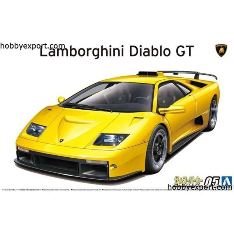 Aoshima Maquette Lamborghini Diablo Gt 1 Aoshima Maquette Lamborghini Diablo Gt