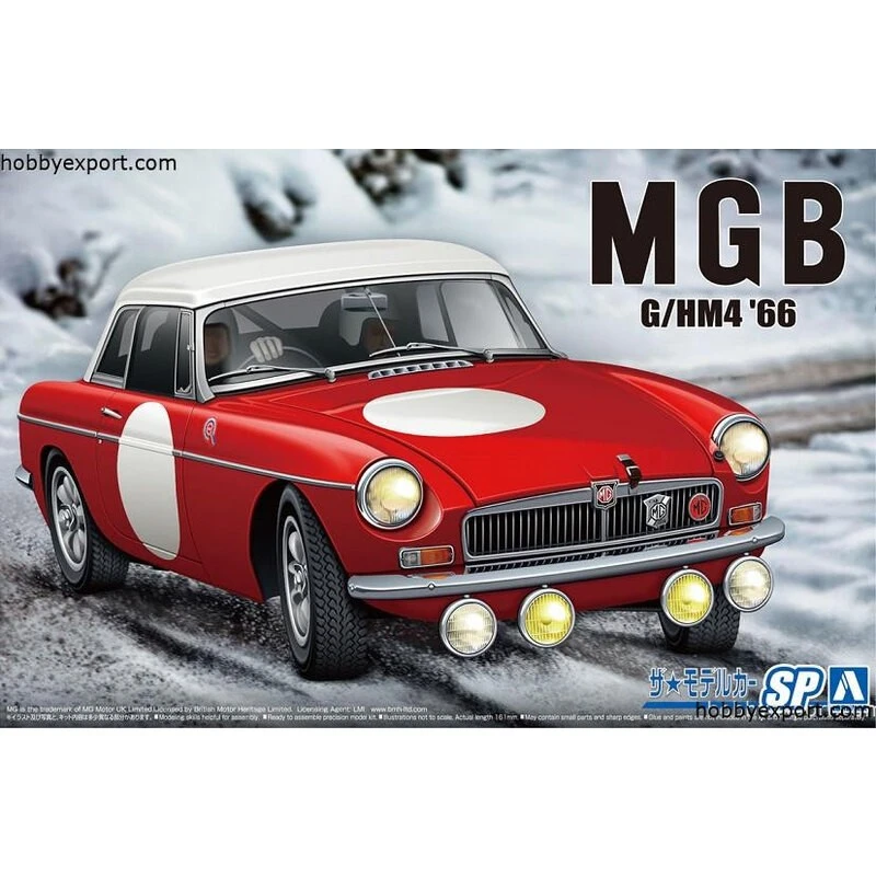 Aoshima Maquette Blmc G.hm4 Mg.b Club Version Rallye 1966 1 Aoshima Maquette Blmc G.hm4 Mg.b Club Version Rallye 1966