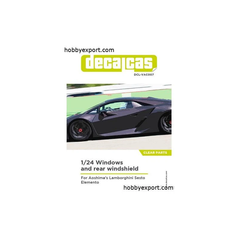 Decalcas Maquette Clear Parts Lamborghini Sesto Elemento 1 Decalcas Maquette Clear Parts Lamborghini Sesto Elemento