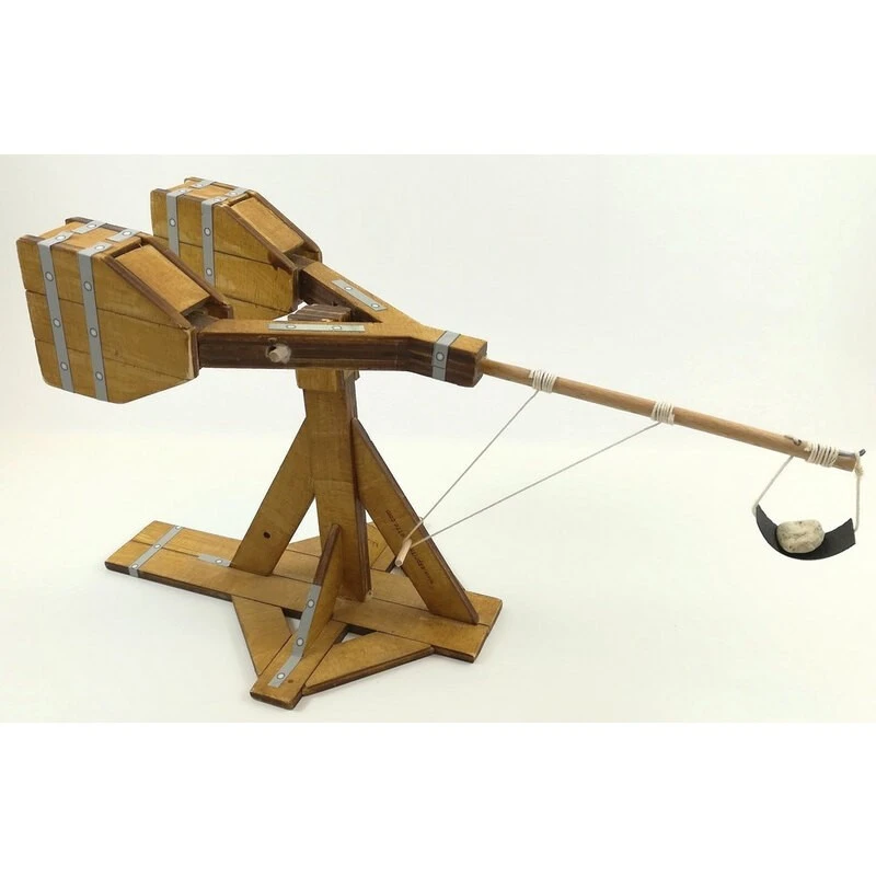 Esprit Maquette Maquette Double Mangonneau En Bois 1 Esprit Maquette Maquette Double Mangonneau En Bois