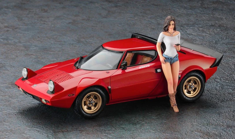Hasegawa Maquette Lancia Stratos HF Stradale + Figurine 2 Hasegawa Maquette Lancia Stratos HF Stradale + Figurine – Image 2