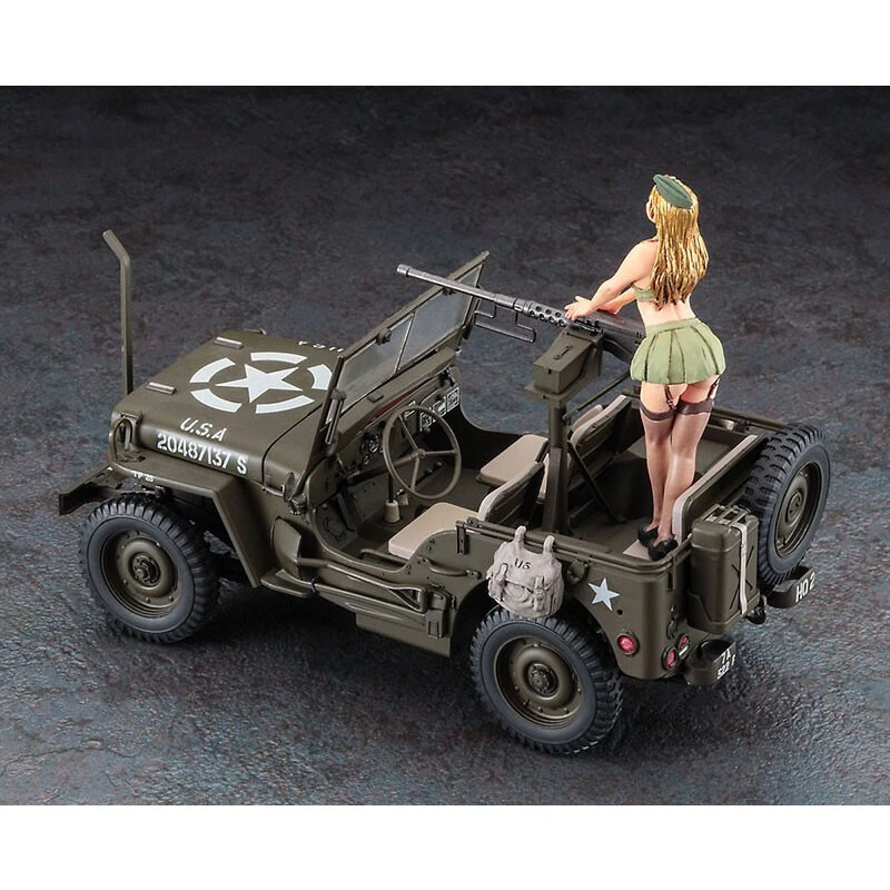 Hasegawa Maquette 1/4 Ton Utility Truck W/ Blond Figure 2 Hasegawa Maquette 1/4 Ton Utility Truck W/ Blond Figure – Image 2