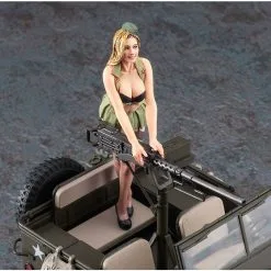 Hasegawa Maquette 1/4 Ton Utility Truck W/ Blond Figure 6 Hasegawa Maquette 1/4 Ton Utility Truck W/ Blond Figure -Maquettes en métal Soldes hasegawa 52283 1 4 ton utility truck w blond figure 2