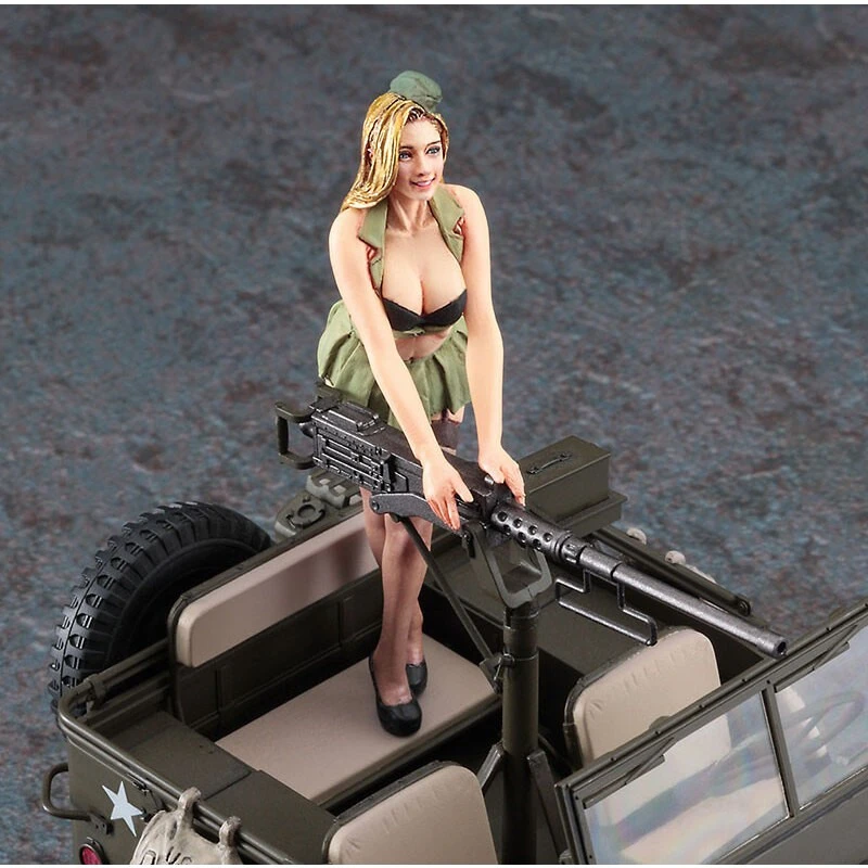 Hasegawa Maquette 1/4 Ton Utility Truck W/ Blond Figure 3 Hasegawa Maquette 1/4 Ton Utility Truck W/ Blond Figure – Image 3