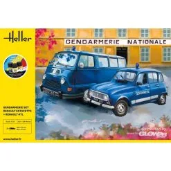 Heller Maquette KIT DE DEMARRAGE Ensemble Gendarmerie Renault Estafette + Renault 4TL 6 Heller Maquette KIT DE DEMARRAGE Ensemble Gendarmerie Renault Estafette + Renault 4TL -Maquettes en métal Soldes heller 1000523250 kit de demarrage ensemble gendarmerie renault estafe 2