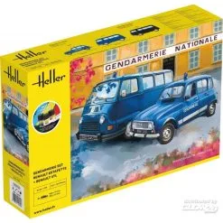 Heller Maquette KIT DE DEMARRAGE Ensemble Gendarmerie Renault Estafette + Renault 4TL