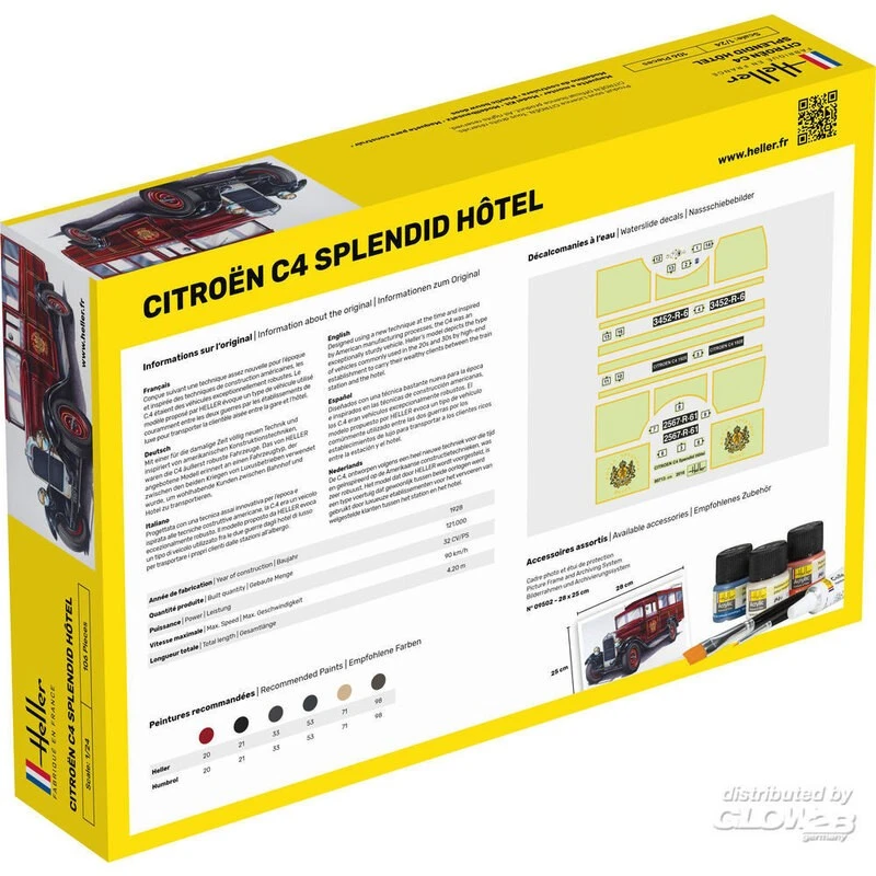 Heller Maquette STARTER KIT (Kit De Démarrage) Citroen C4 Splendid Hotel 2 Heller Maquette STARTER KIT (Kit De Démarrage) Citroen C4 Splendid Hotel – Image 2