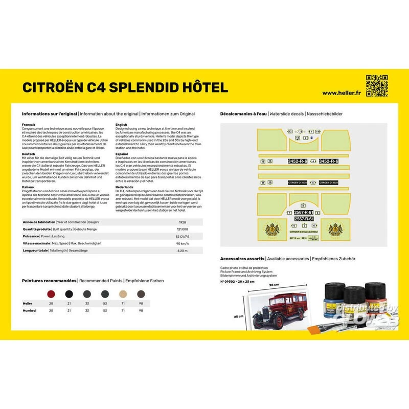 Heller Maquette STARTER KIT (Kit De Démarrage) Citroen C4 Splendid Hotel 4 Heller Maquette STARTER KIT (Kit De Démarrage) Citroen C4 Splendid Hotel – Image 4