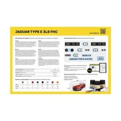 Heller Maquette STARTER KIT (Kit De Démarrage) Jaguar Type E 3L8 FHC -Maquettes en métal Soldes heller hell56709 starter kit kit de demarrage jaguar type e 3l8 fhc 3