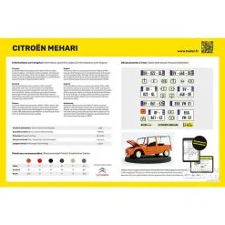 Heller Maquette STARTER KIT (Kit De Démarrage) Citroen Mehari (Version 1) -Maquettes en métal Soldes heller hell56760 starter kit kit de demarrage citroen mehari versio 3