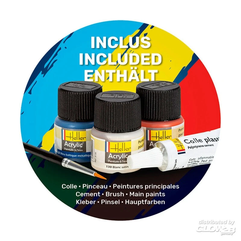 Heller Maquette STARTER KIT (Kit De Démarrage) Citroen 2 CV 5 Heller Maquette STARTER KIT (Kit De Démarrage) Citroen 2 CV – Image 5