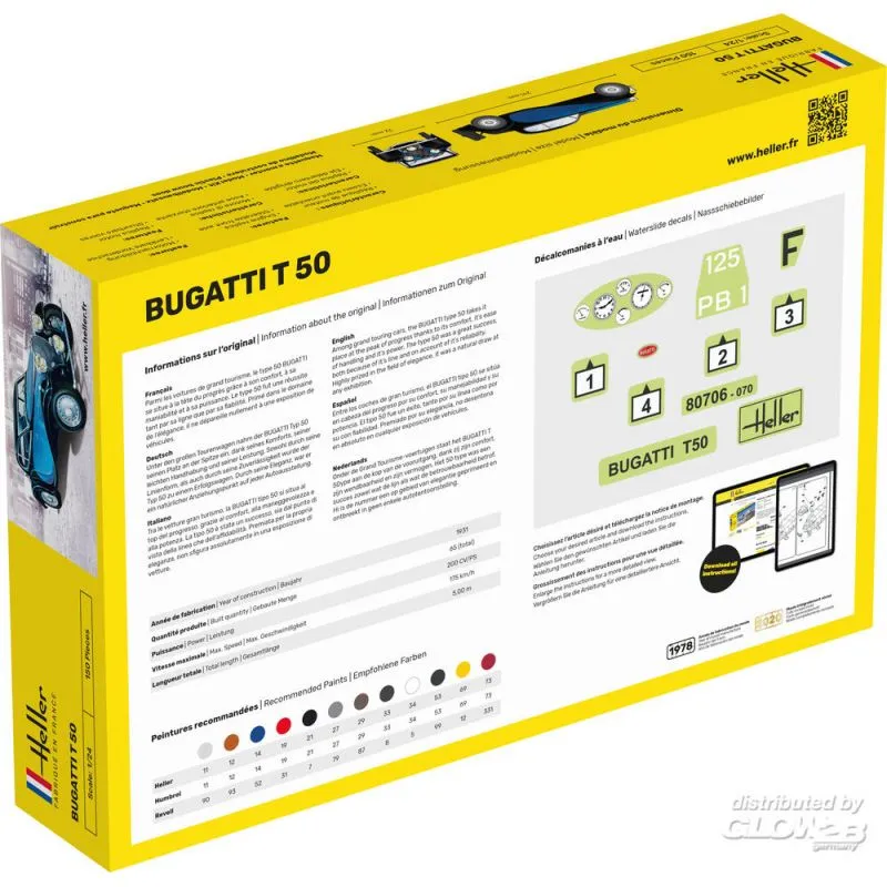 Heller Maquette Bugatti T50 2 Heller Maquette Bugatti T50 – Image 2