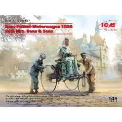 ICM: Benz Patent-Motorwagen 1886 With Mrs. Benz & Sons In 1:24