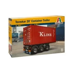 Italeri Maquette Camion Semi Container 20' Tecnokar -Maquettes en métal Soldes italeri i3887 semi container 20 tecnokar 3