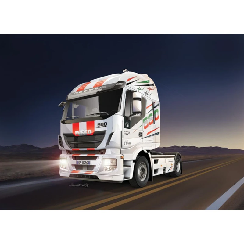 Maquette Camion Italeri: 1/24 Iveco Stralis Hi Way 2 Maquette Camion Italeri: 1/24 Iveco Stralis Hi Way – Image 2
