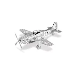 Metal Earth Maquette Avion Aviation: MUSTANG P-51 8.92x9.41x2.97cm