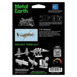 Metal Earth Maquette Avion Aviation: MUSTANG P-51 8.92x9.41x2.97cm 9 Metal Earth Maquette Avion Aviation: MUSTANG P-51 8.92x9.41x2.97cm -Maquettes en métal Soldes metal earth 5061003 aviation mustang p 51 8 92x9 41x2 97cm 4