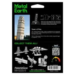 Metal Earth Maquette Architecture Architecture: TOUR DE PISE 7 Metal Earth Maquette Architecture Architecture: TOUR DE PISE -Maquettes en métal Soldes metal earth 5061046 architecture tour de pise 3