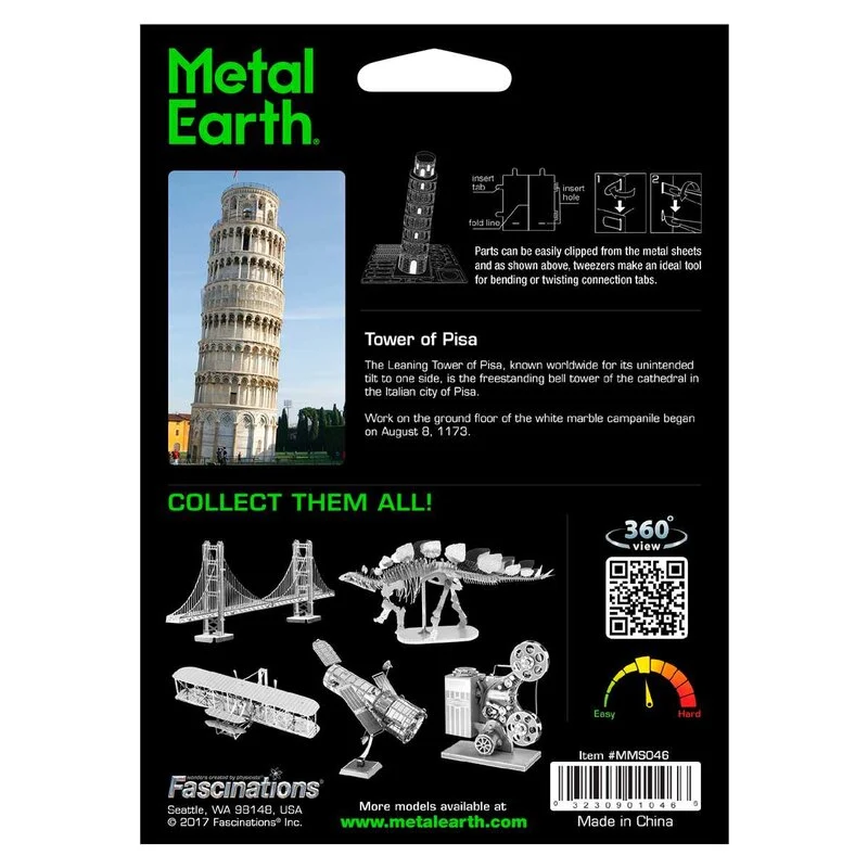 Metal Earth Maquette Architecture Architecture: TOUR DE PISE 4 Metal Earth Maquette Architecture Architecture: TOUR DE PISE – Image 4