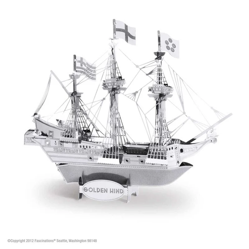 Metal Earth Maquette Bateau Bateaux: GOLDEN HIND 2 Metal Earth Maquette Bateau Bateaux: GOLDEN HIND – Image 2
