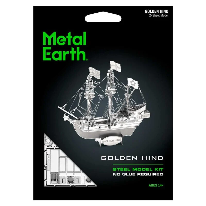 Metal Earth Maquette Bateau Bateaux: GOLDEN HIND 3 Metal Earth Maquette Bateau Bateaux: GOLDEN HIND – Image 3