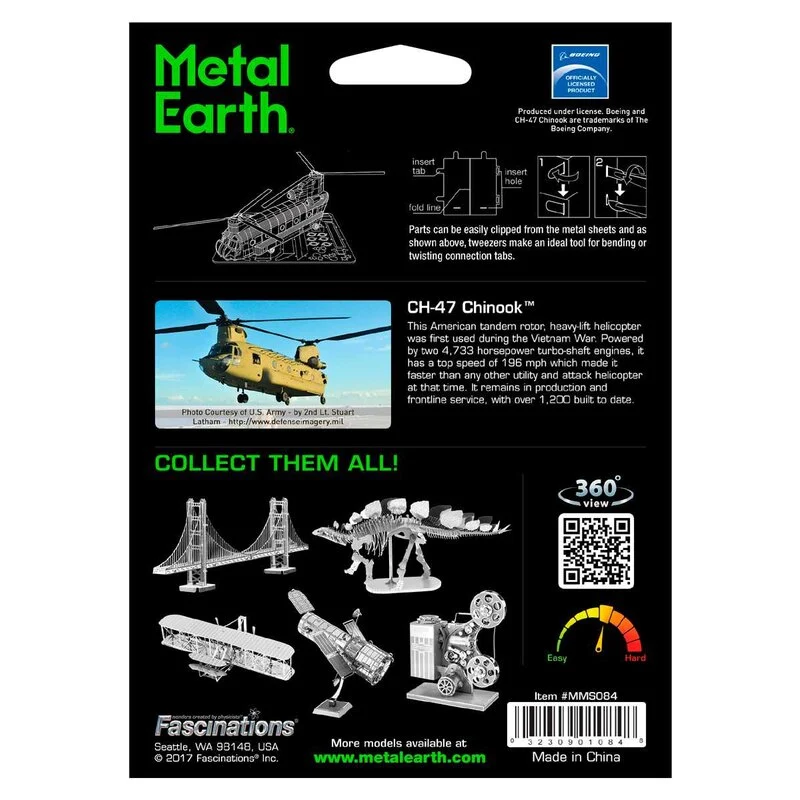Metal Earth Maquette Métal Aviation: CH-17 CHINOOK 4 Metal Earth Maquette Métal Aviation: CH-17 CHINOOK – Image 4