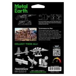 Metal Earth Maquette Dinosaure Dinosaures: TYRANNOSAURE REX SQUELETTE -Maquettes en métal Soldes metal earth 5061099 dinosaures tyrannosaure rex squelette 3