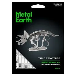 Metal Earth Maquette Dinosaure Dinosaures: TRICERATOPS SQUELETTE -Maquettes en métal Soldes metal earth 5061101 dinosaures triceratops squelette 2