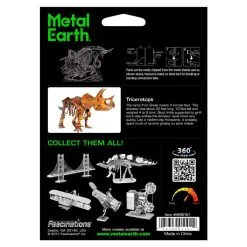 Metal Earth Maquette Dinosaure Dinosaures: TRICERATOPS SQUELETTE -Maquettes en métal Soldes metal earth 5061101 dinosaures triceratops squelette 3