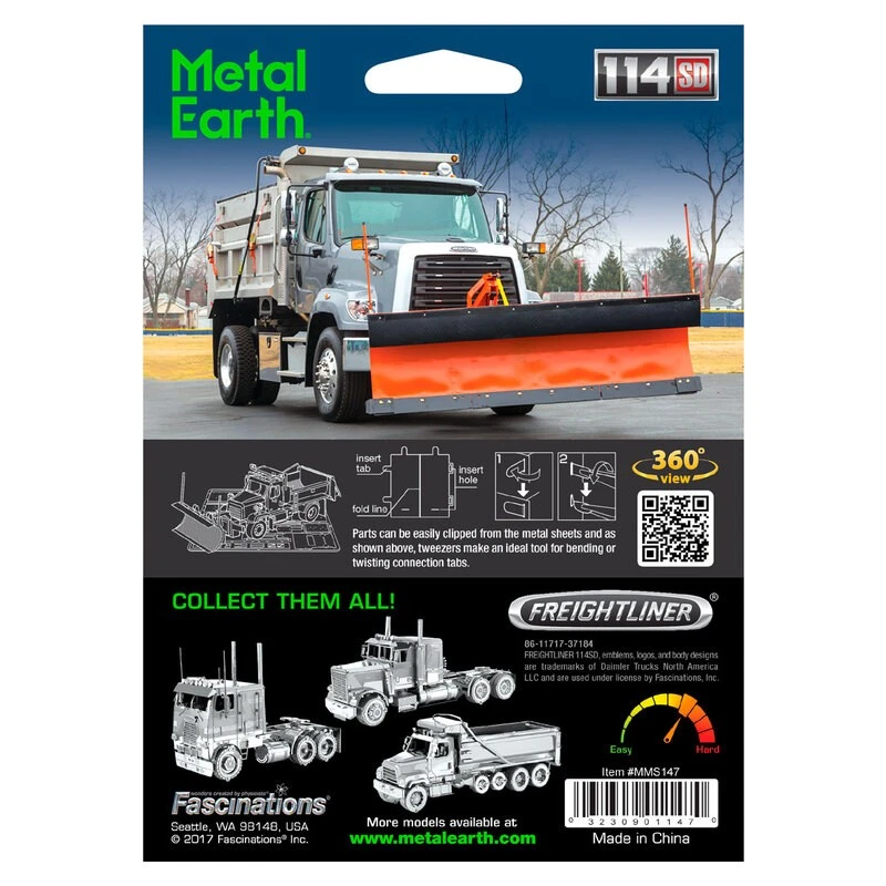Metal Earth Maquette Métal Snow Plow Truck 3 Metal Earth Maquette Métal Snow Plow Truck – Image 3