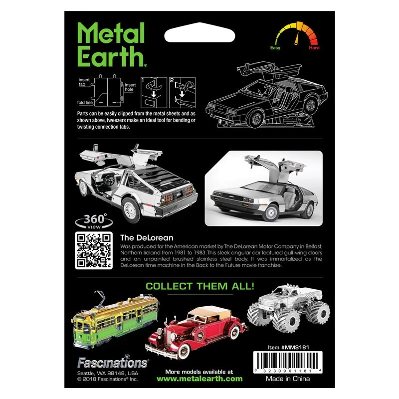 Metal Earth Maquette Métal Delorean 3 Metal Earth Maquette Métal Delorean – Image 3