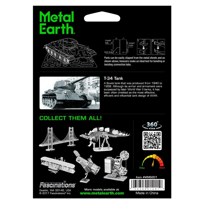 Metal Earth Maquette Métal T-34 Tank 3 Metal Earth Maquette Métal T-34 Tank – Image 3