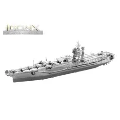 Metal Earth Maquette Bateau Iconx - Uss Roosevelt Aircraft Carrier