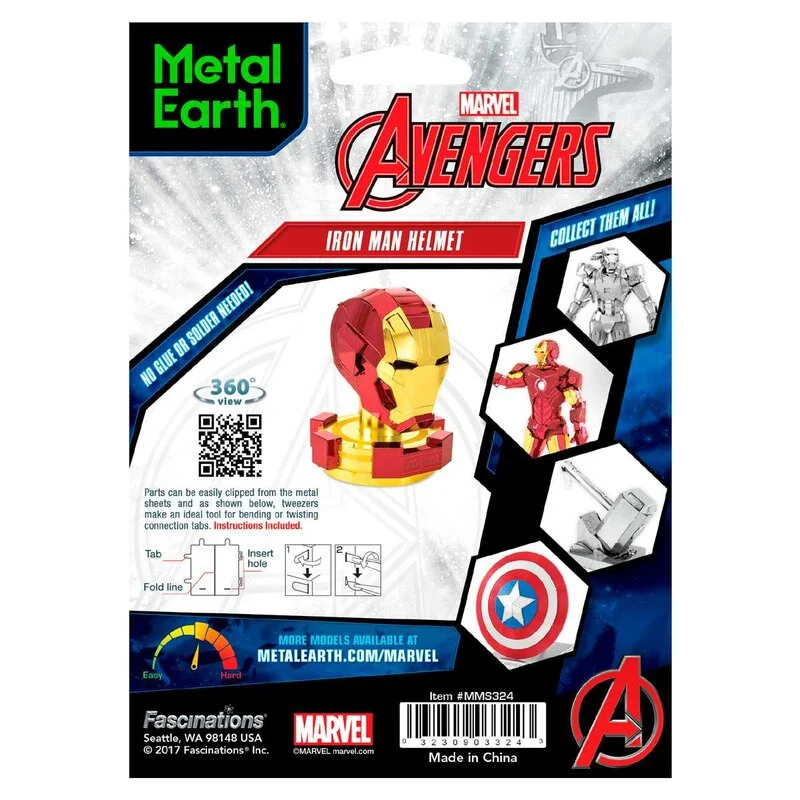 Metal Earth Maquette Métal Avengers/casque Iron Man 4 Metal Earth Maquette Métal Avengers/casque Iron Man – Image 4