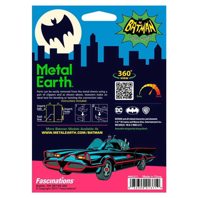 Metal Earth Maquette Métal Batman/classic Tv Batmobile 4 Metal Earth Maquette Métal Batman/classic Tv Batmobile – Image 4