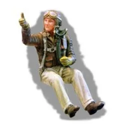 PJ Productions Figurine Pilote De Chasse De L'USAF De La 2ème GM Assis Dans L'avion