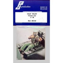 PJ Productions Figurine Pilote De Chasse US Assis Dans L'avion. Guerre De Corée