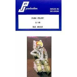 PJ Productions Figurine Pilote De Lockheed F-104 Assis Dans L'avion (avion Non Fourni)