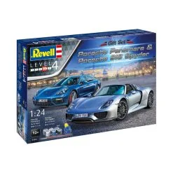 Revell Maquette Coffret Cadeau Porsche -Maquettes en métal Soldes revell 05681 coffret cadeau porsche 13