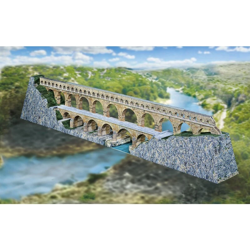 SCHREIBER-BOGEN Maquette Carton Pont Du Gard 1 SCHREIBER-BOGEN Maquette Carton Pont Du Gard
