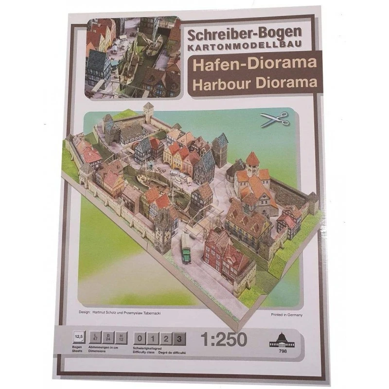 SCHREIBER-BOGEN Maquette Carton Port Diorama 2 SCHREIBER-BOGEN Maquette Carton Port Diorama – Image 2