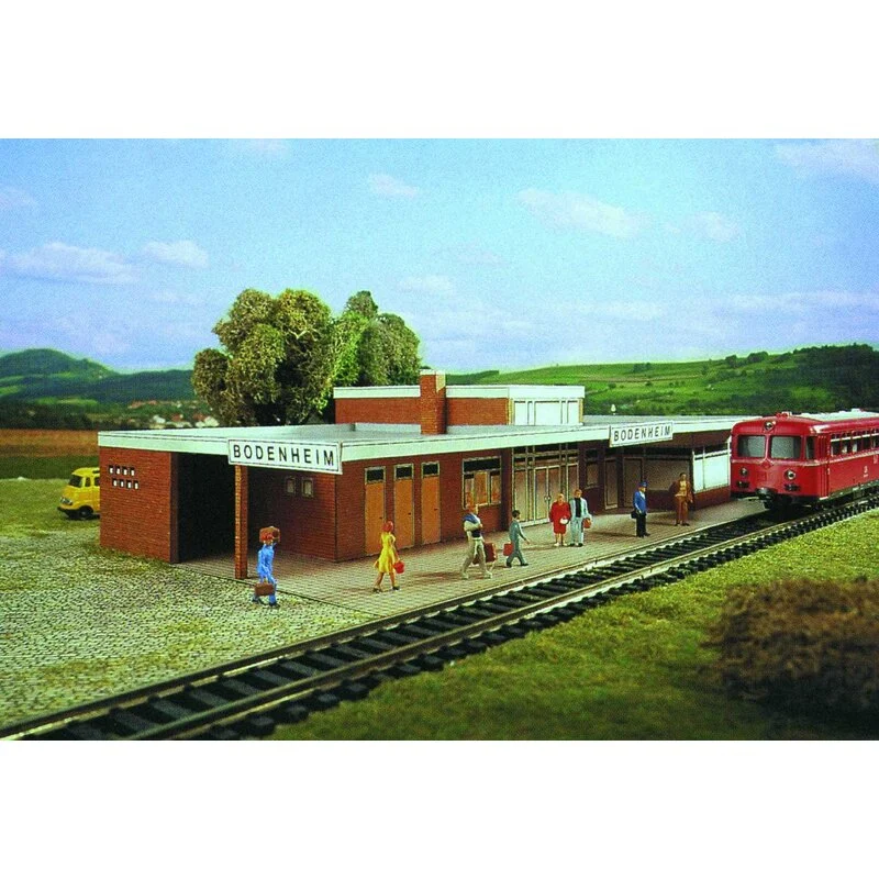 SCHREIBER-BOGEN Maquette Carton Station Bodenheim 1 SCHREIBER-BOGEN Maquette Carton Station Bodenheim