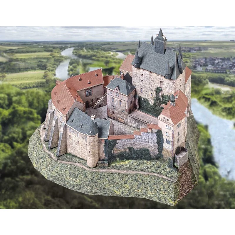 SCHREIBER-BOGEN Maquette Carton Château Kriebstein 1 SCHREIBER-BOGEN Maquette Carton Château Kriebstein