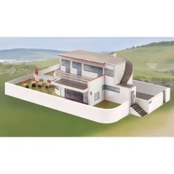 SCHREIBER-BOGEN Maquette Carton Maison Scharoun, Weissenhof (Bauhaus)