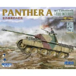 Suyata Panther A Avec Zimmerit Et Intérieur CompletChar Moyen Allemand De La Seconde Guerre Mondiale Pz.Kpfw.V Ausf.ABaril En Métal Et