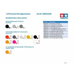 Tamiya Maquette Porsche 934 Jägermeister 18 Tamiya Maquette Porsche 934 Jägermeister -Maquettes en métal Soldes tamiya 24328 porsche 934 jagermeister 7